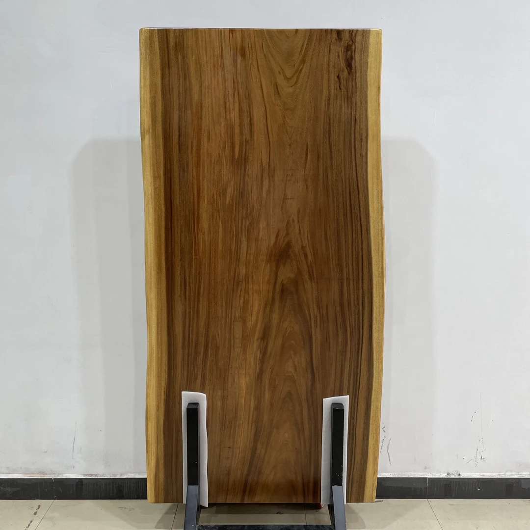 220-长194宽100-98-91厚6公分自然边胡桃木大板实木整板原木茶几