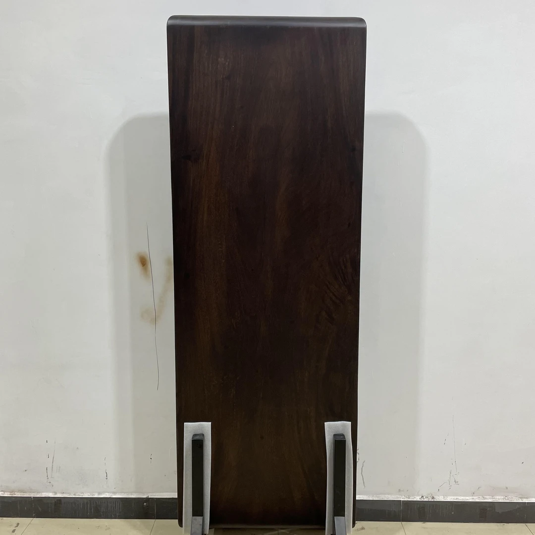 634-长216宽77厚6公分倒圆边阿根廷黑胡桃木大板实木整板原木茶几