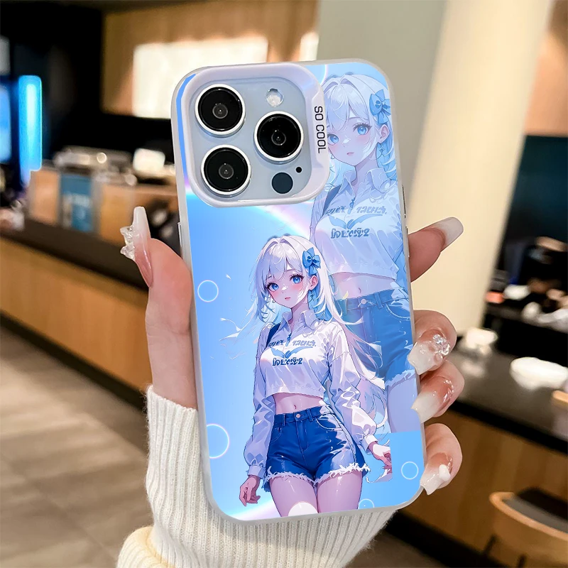 原创 卡通都市少女 适用于苹果/华为/OPPO/VIVO/小米创意手机女款