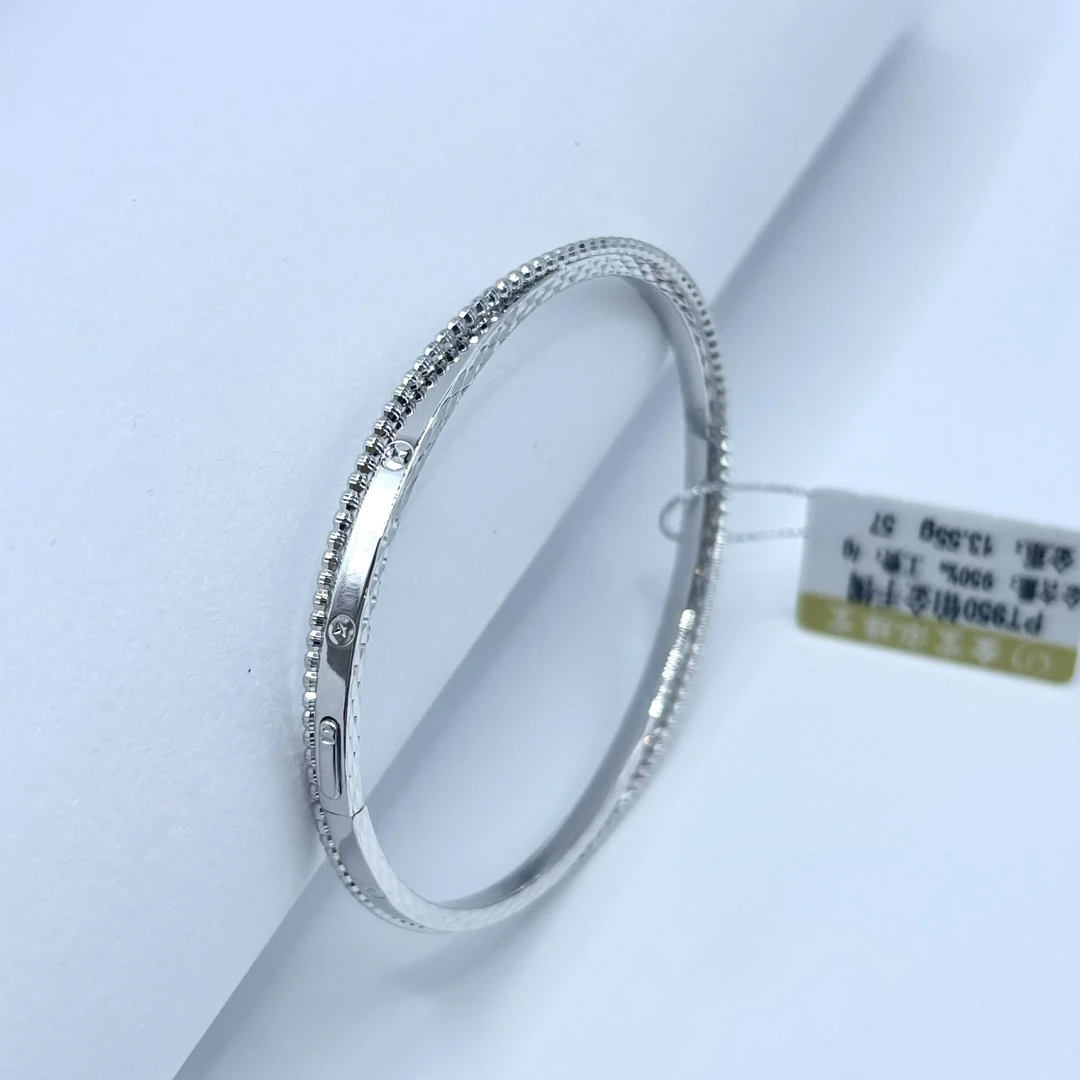 铂金PT950卡米绕绳手镯时尚大方贵妃镯个性