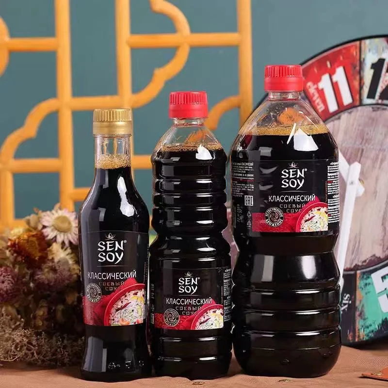 俄罗斯原装进口经典原汁酿造酱油1L/瓶 拉茜雅酿造酱油1000ml