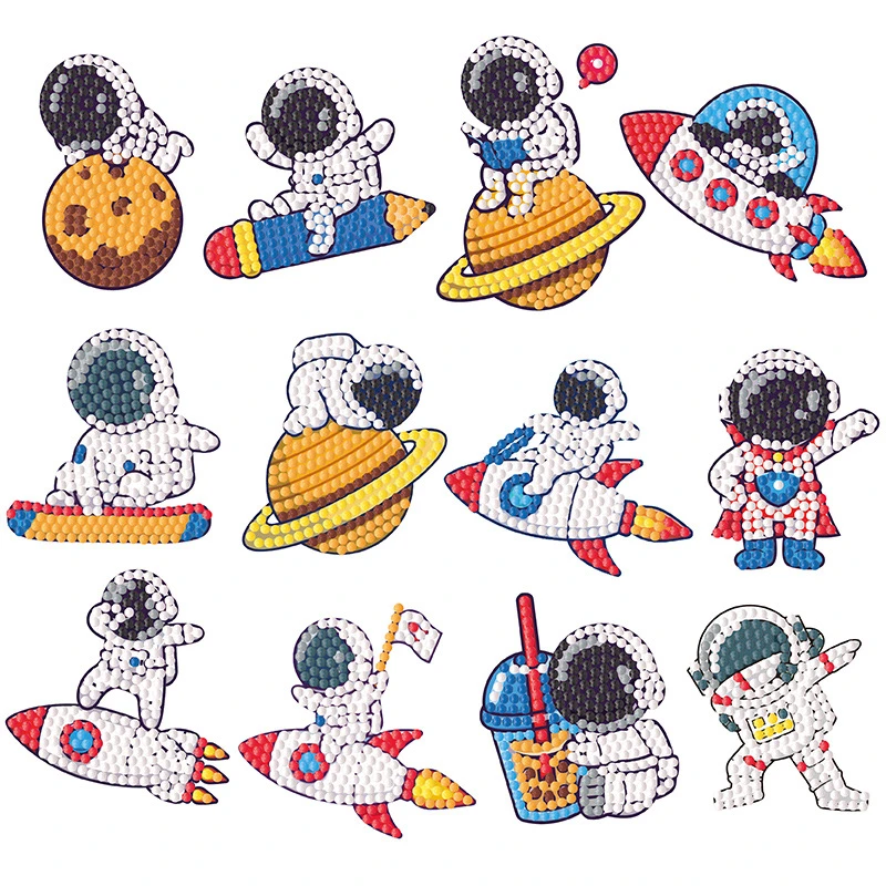 暑期推荐2023新款儿童手工diy钻石贴画男孩女孩专注力益智玩具