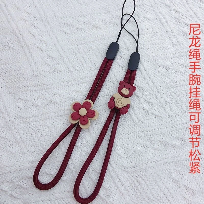 手机挂绳短款调节绳新年红卡通挂件手腕手机壳女款通用挂时防丢