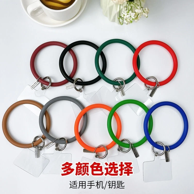 软液态硅胶手环扣适用手机壳大圆环防摔手腕带手提手拎防摔圈挂环