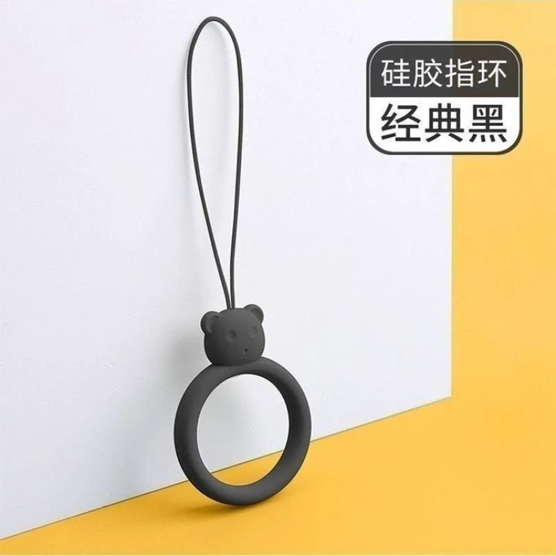手机挂绳短款指环扣卡通硅胶小挂环可爱男女款挂饰挂件苹果手机扣