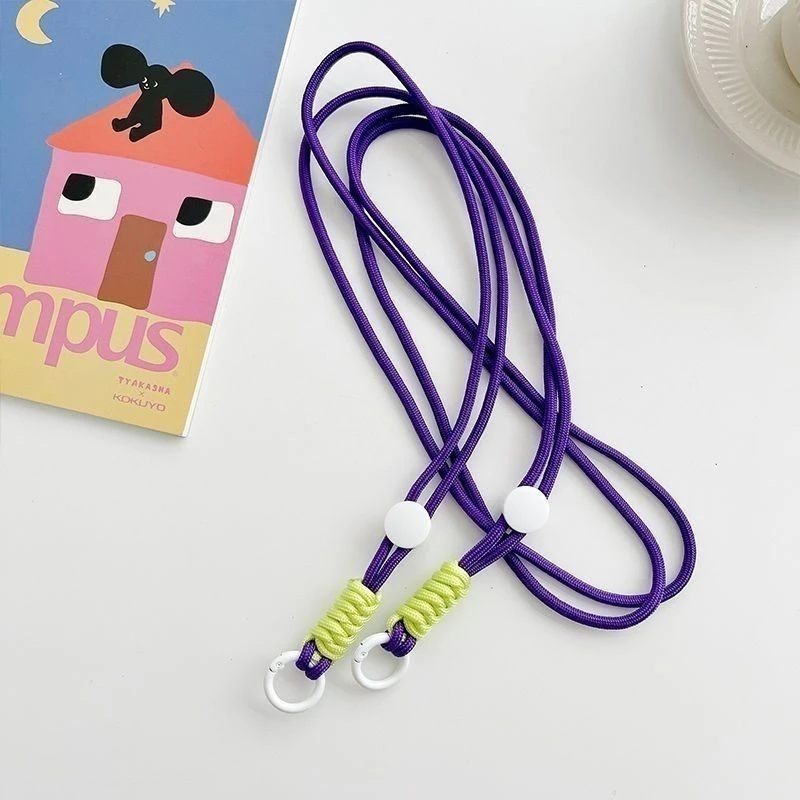 网红DIY韩风ins少女手机链条斜挎挂件手链手环防丢撞色带挂饰斜背