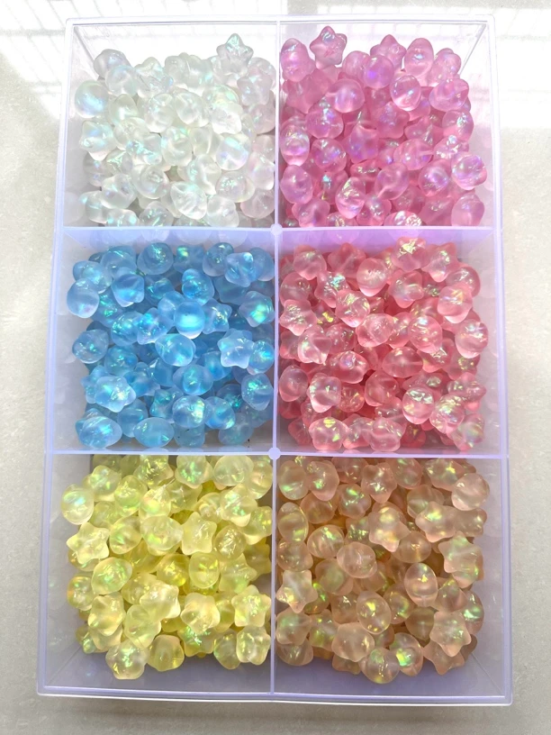 油画五角星DIY饰品珠饰