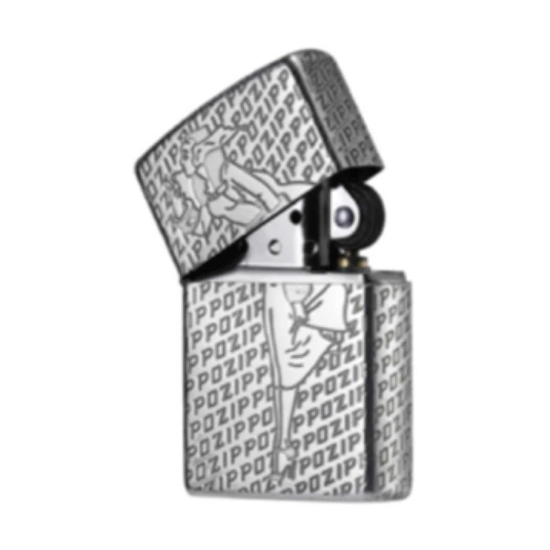 Zippo打火机美国 风中女郎-古银 DZ-000155 国行定制DY9902DK