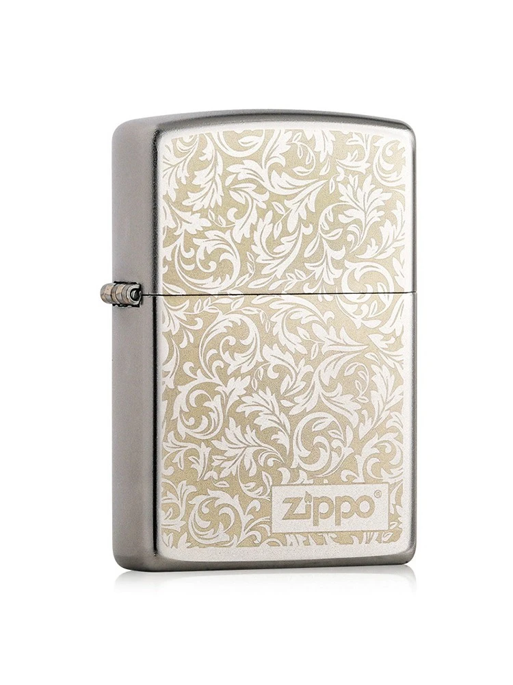 zippo打火机美国 205-C-000054 双面蔓草吉祥 中版原版 TC9901US