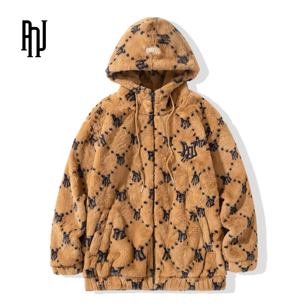 库存清仓仿兔毛外套情侣爆款冬季保暖时尚衣服