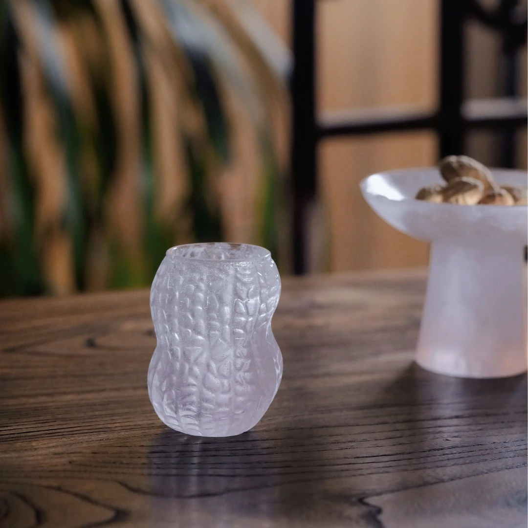 【好事发生·主人杯100cc】古法琉璃 花生杯 创意设计 品茗杯 大容量