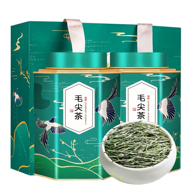 毛尖茶叶2024新茶雨前春茶叶嫩芽毛尖绿茶清香型茶叶高山茶罐装
