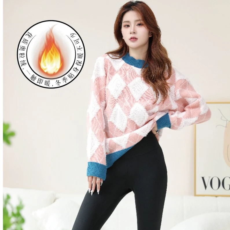 山茶花润肤加绒冬季保暖芭比裤    7922