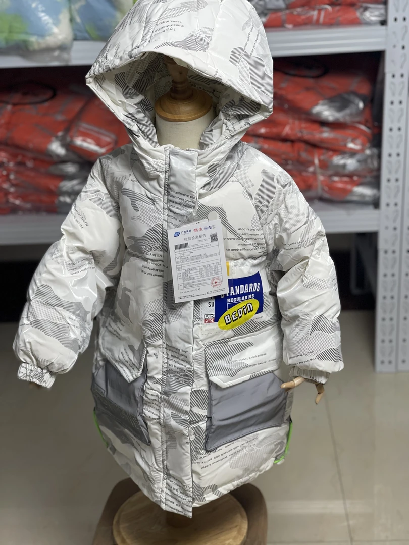 皮小小熊免洗中小童羽绒服天使翅膀款