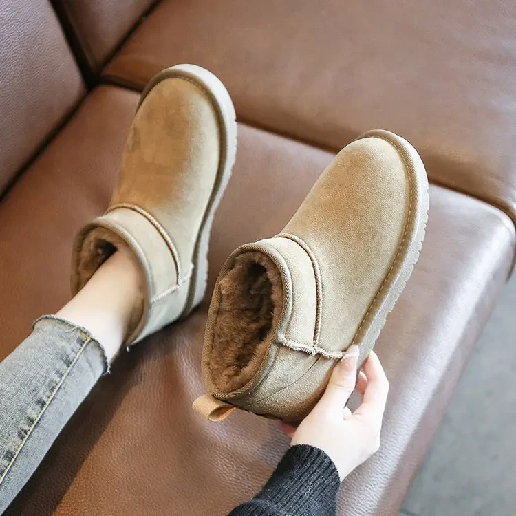 雪地靴保暖加绒加厚冬季时尚百搭雪地棉短筒【周冬雨同款雪地靴】