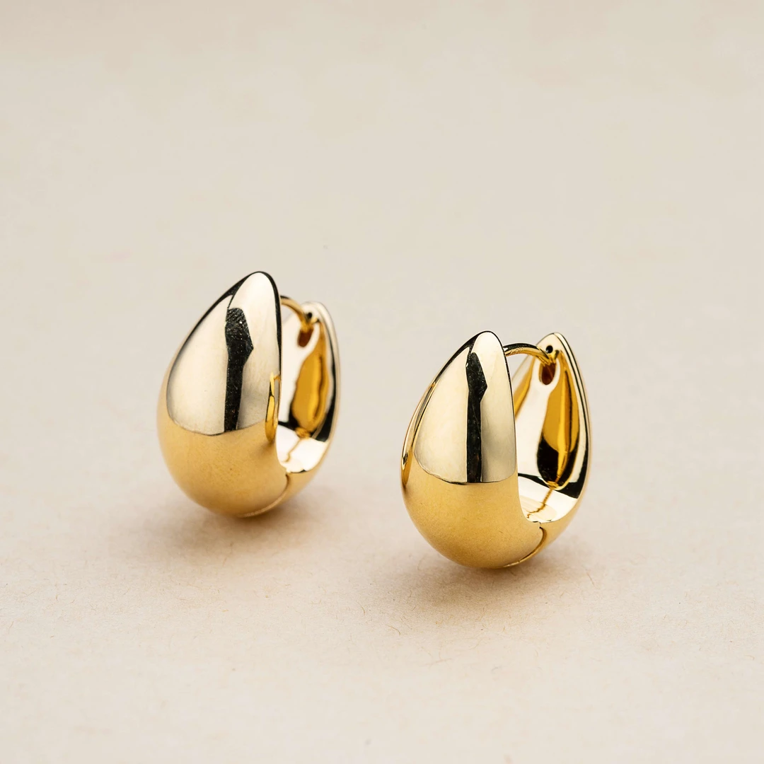 【限定】法式素金耳包-18K金-FF71|BKJ2