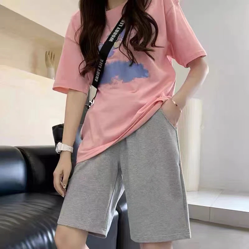 棉短裤运动裤男女同款夏季薄款休闲高腰显瘦宽松外穿高品质裤子潮