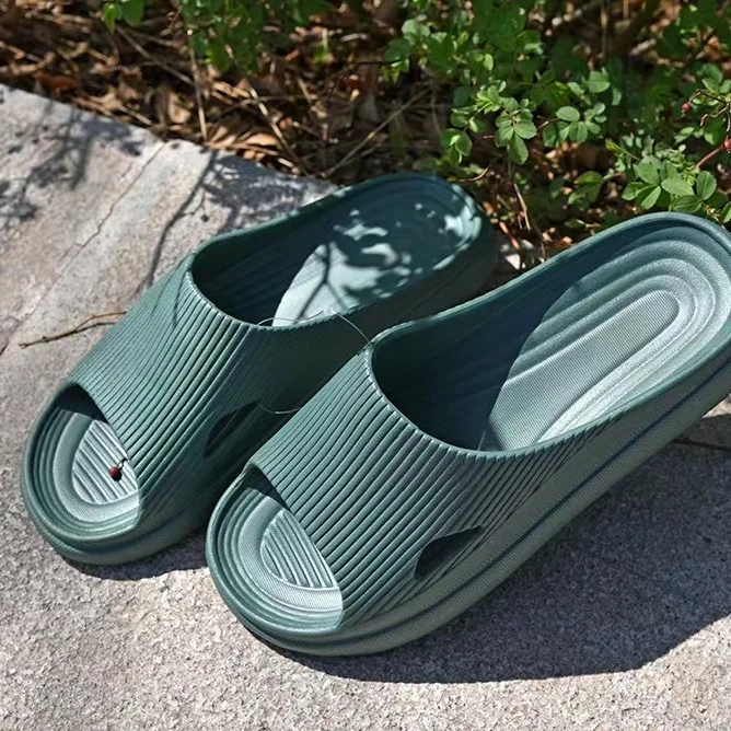 {三驴户外}户外居家软底拖鞋舒适厚底简约纯色轻便休闲拖鞋