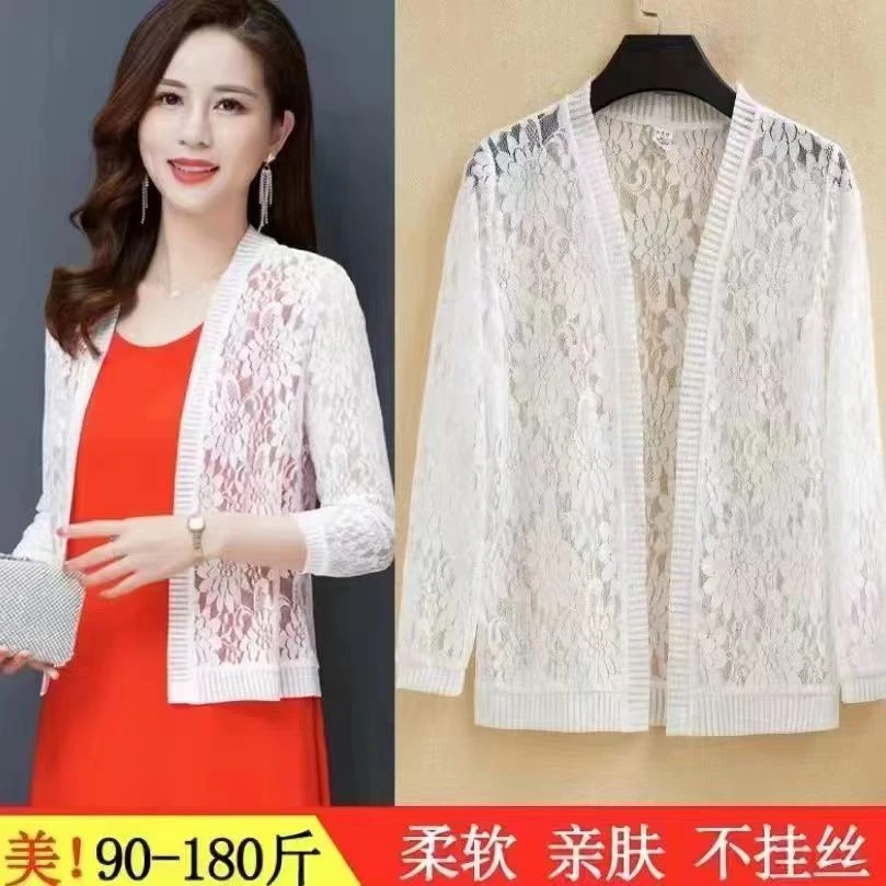 夏季透气外搭亲肤披肩大码显瘦洋气时尚百搭薄款妈妈防晒气质坎肩