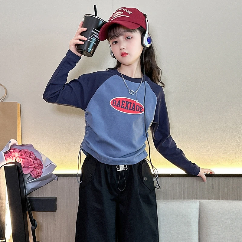 女童打底衫春秋2024新款韩范儿童秋装内搭上衣女大童长袖修身t袖