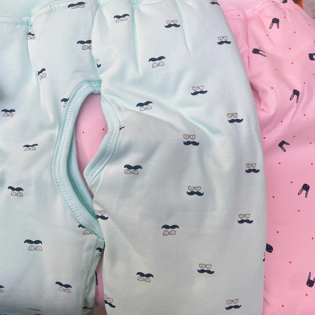 (两条装)8713宝宝南极棉高腰护肚裤纯棉小棉裤