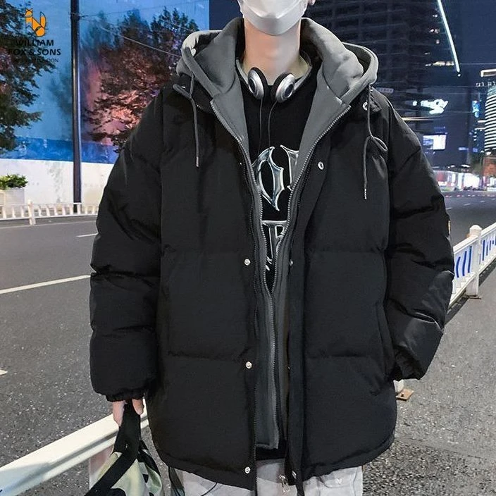 羽绒羽绒服羽绒袄子男士秋冬季款加绒加厚男生面包冬天装晋羽绒棉