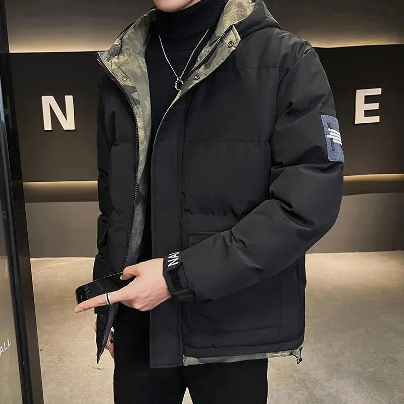 羽绒服服冬季加厚棉衣男新款潮褂子休闲青年外套潮流百搭棉羽绒棉