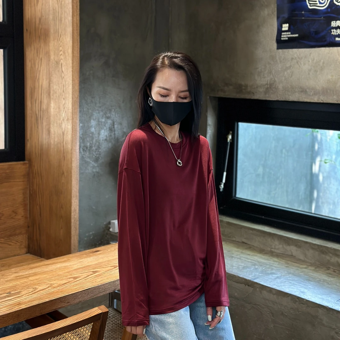 Chow&Fay 【慵懒女人】莱赛尔天丝防晒长袖百搭显瘦纯色