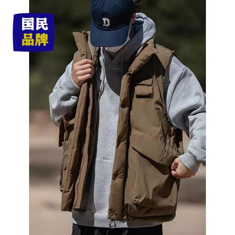 【小扬哥推荐】日系CityBoy大口袋工装马甲山系复古夹棉背心秋冬
