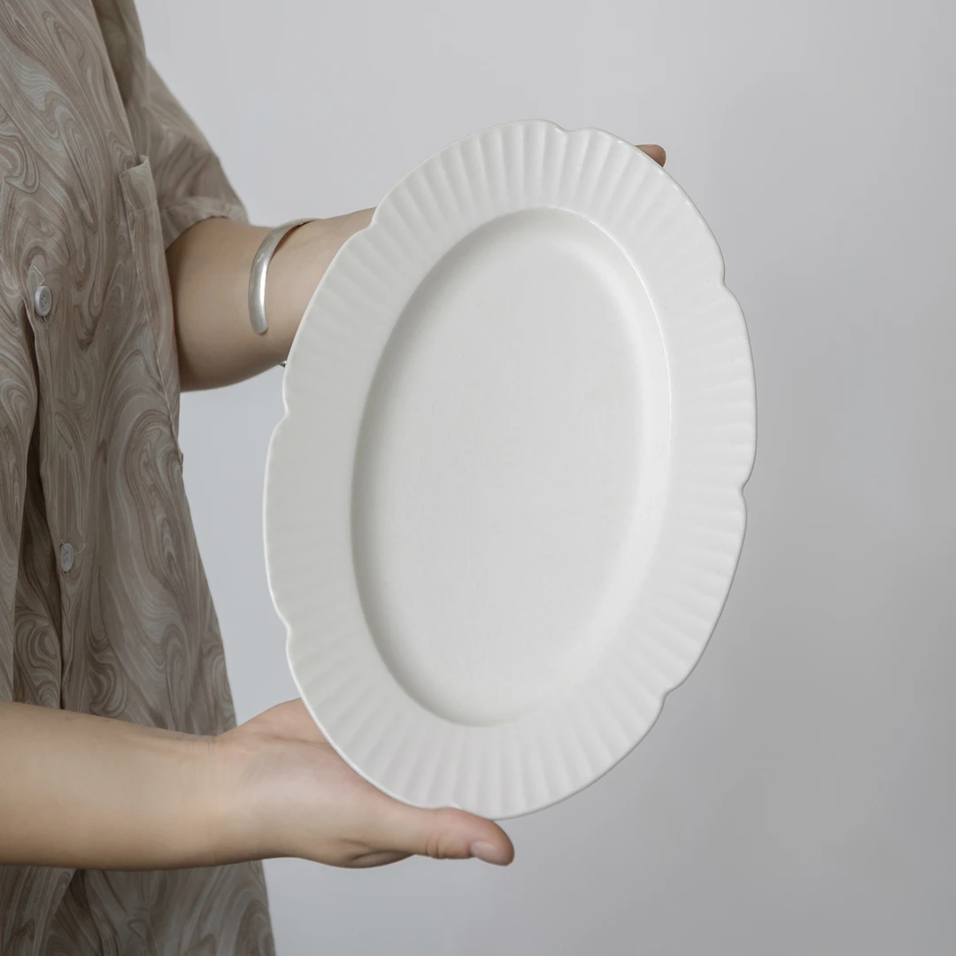 曼叙景德镇陶瓷盘子家用2024新款全然特别好看的寿司盘仪式感餐具