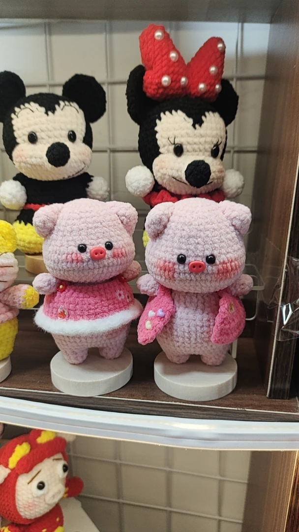 直播间选款专拍!钩针玩偶成品摆件，挂件可爱公仔动物