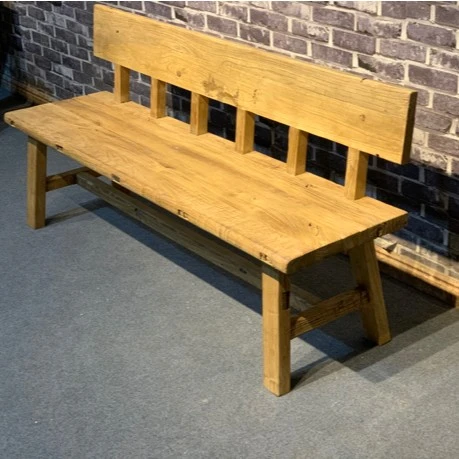 风化老榆木椅子长椅家用客厅百年老榆木靠背连椅