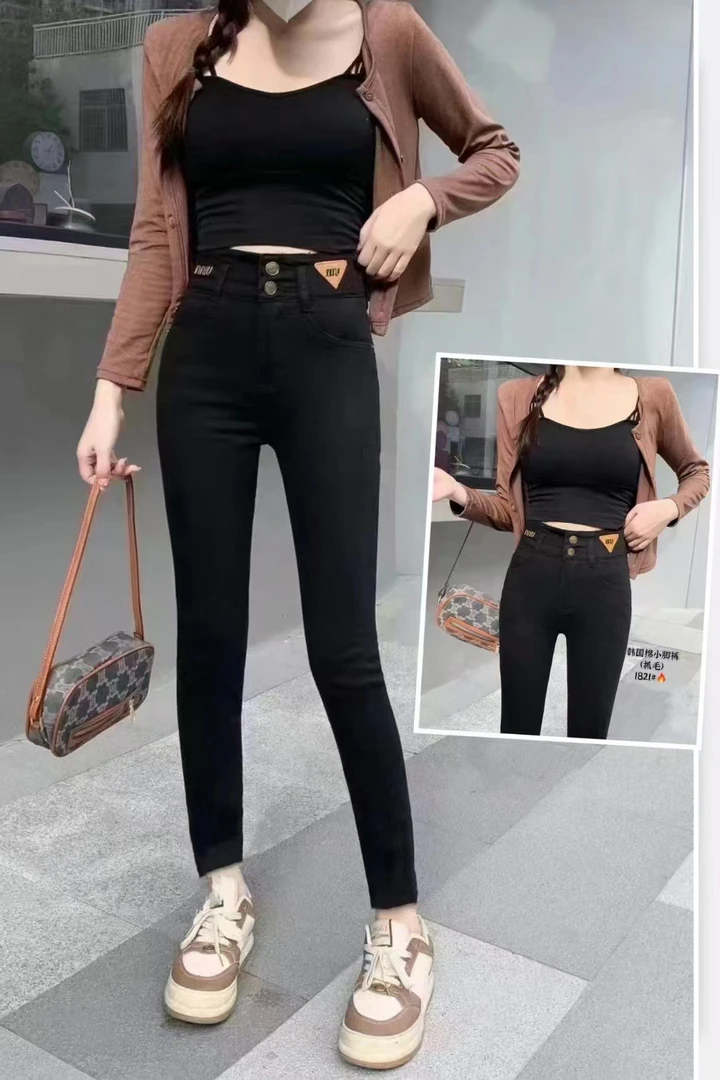 冬季韩国棉抓毛小脚裤1821