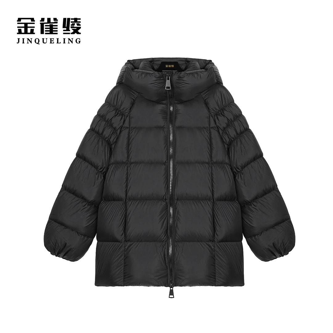 金雀绫【乔戈里】秋冬简约保暖95白鹅绒网红羽绒服SZK4YXA06