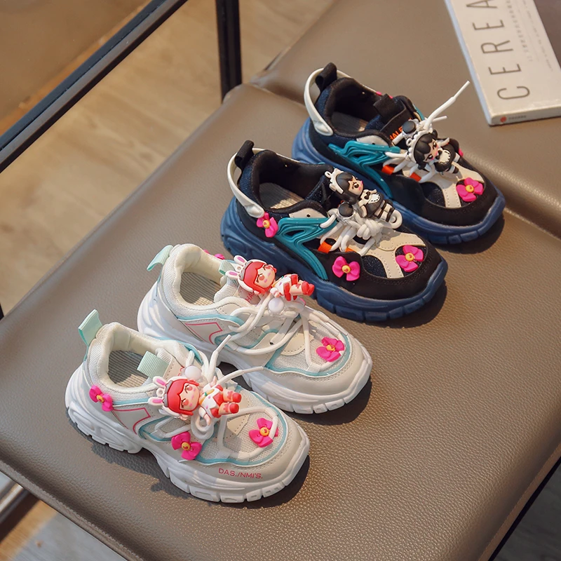 2023春季新款女宝时尚百搭可爱休闲鞋蝴蝶结女童老爹鞋TPC-2303