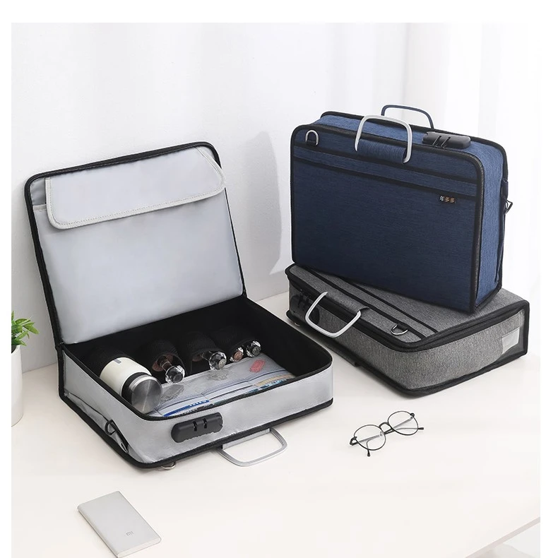 年多多公章执照一体包证件收纳包家用文件收纳盒卡包证书收纳神器