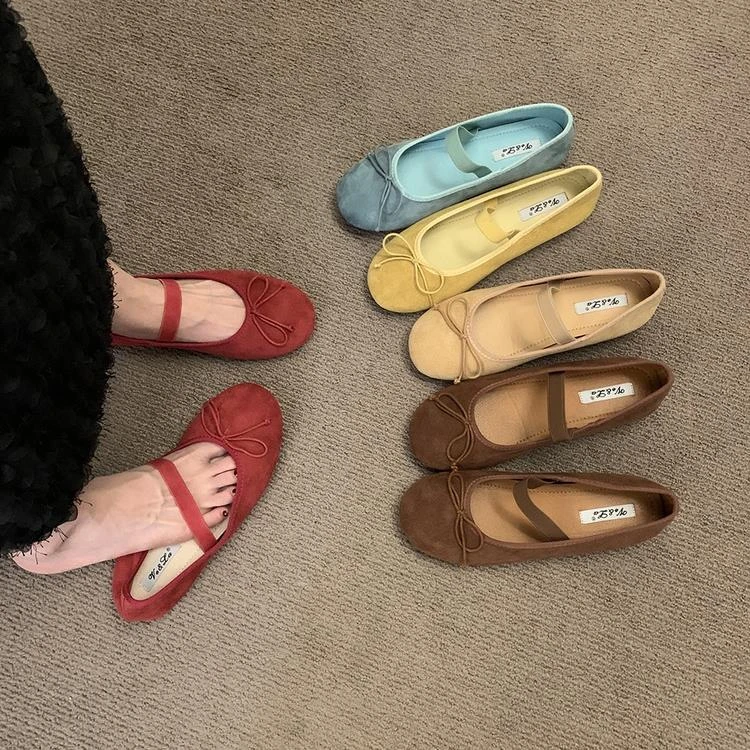 法式复古玛丽珍鞋平底鞋芭蕾舞鞋夏季软底女鞋子晚风温柔
