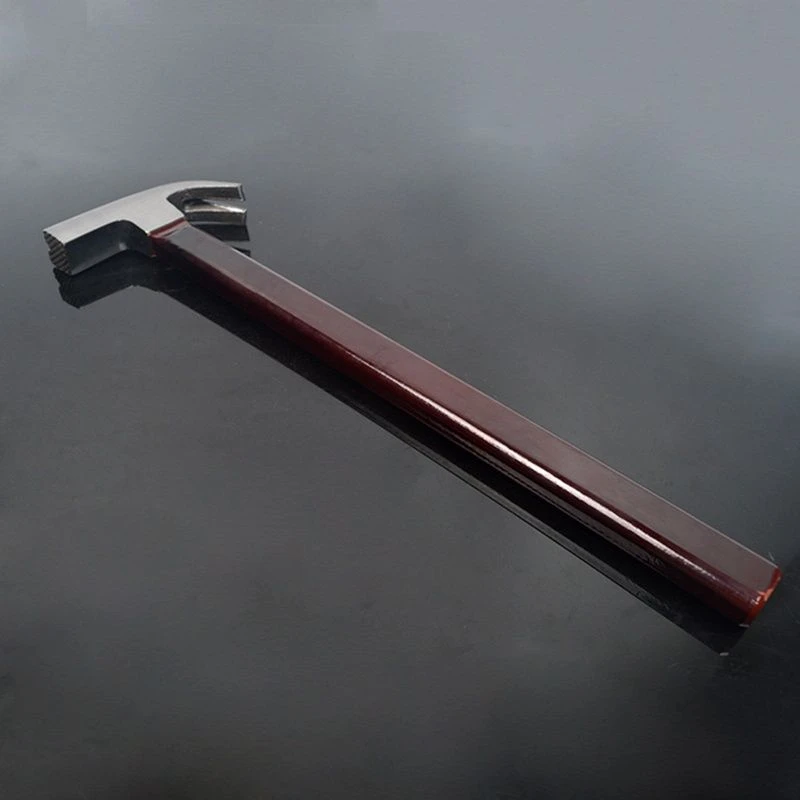 木工夹板柄方头大小号高碳钢铁锤榔头拔起吸钉锤救生安全羊角锤子