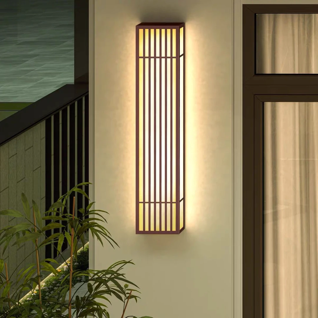 壁灯户外仿云石防水中式庭院灯别墅酒店售楼部大门口两侧外墙壁灯