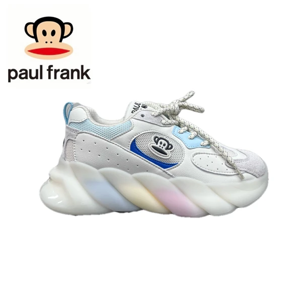 paul frank/大嘴猴彩虹底老爹鞋新款网面厚底运动休闲鞋2026