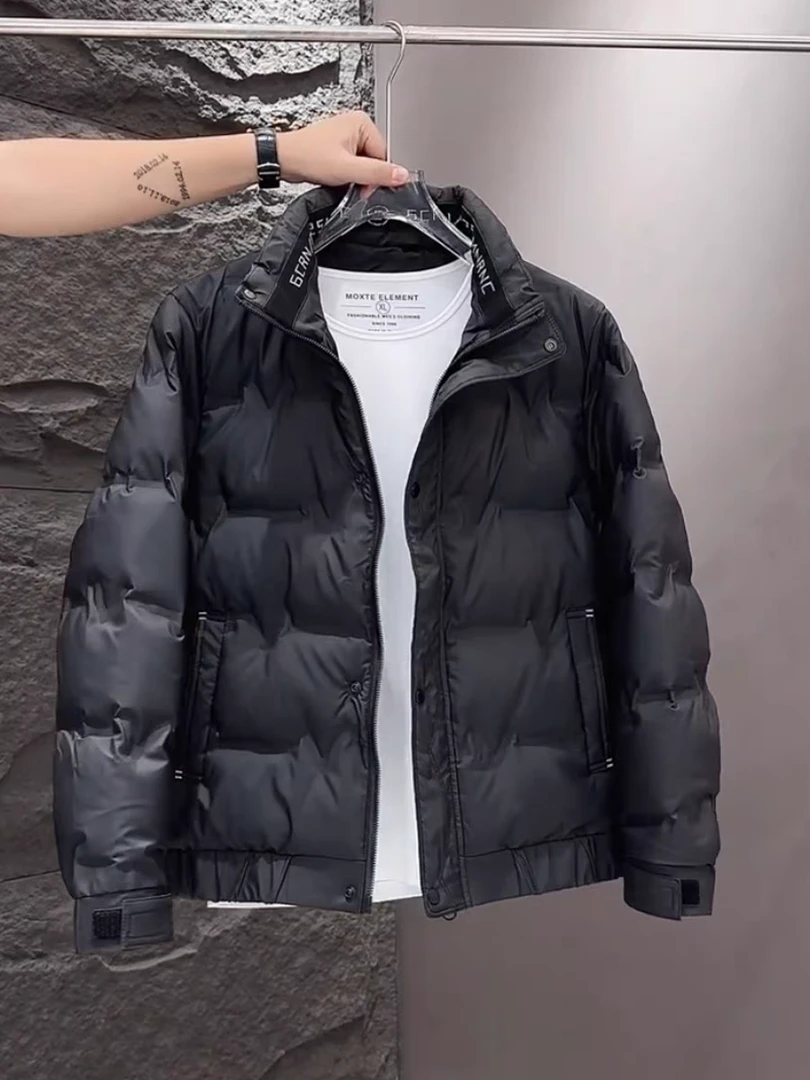 冬季男士休闲立领羽绒百搭时尚潮流保暖短款服外套