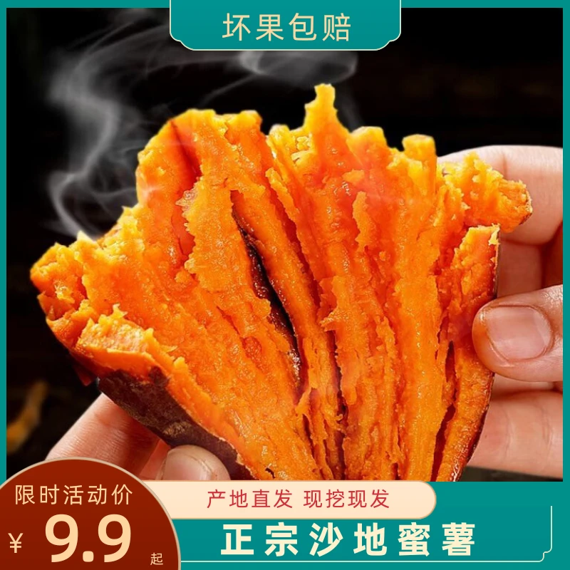 【坏果包赔】新鲜现挖正宗沙地红蜜薯西瓜红板栗红薯地瓜番薯5/9斤