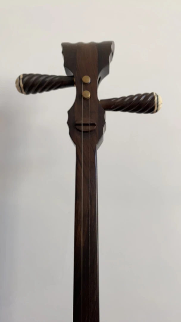 黑檀新款曲胡，圆筒，演奏级专业曲胡