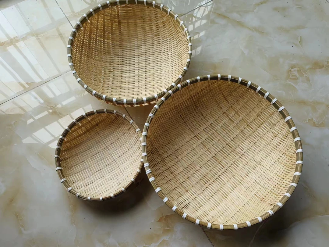 竹编馒头框36-33加个小框子纯手工编织竹编制品厂家直销