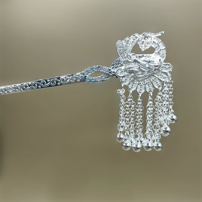 民族风饰品汉服配饰少数民族孔雀发簪发叉