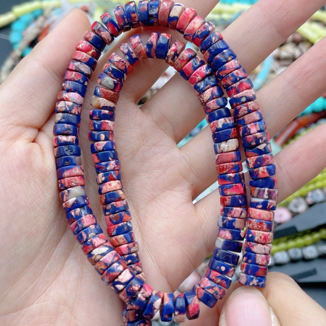 玛瑙/玉髓珠宝半成品未镶嵌帝皇松直切隔片一条卡8