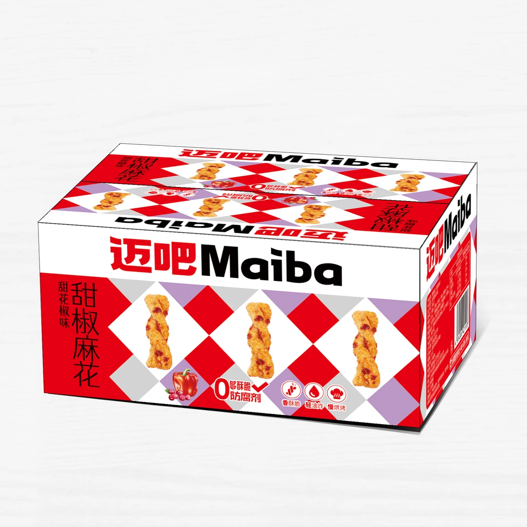 迈吧鲜虾海苔小麻花鲜香酥脆即食口味美味