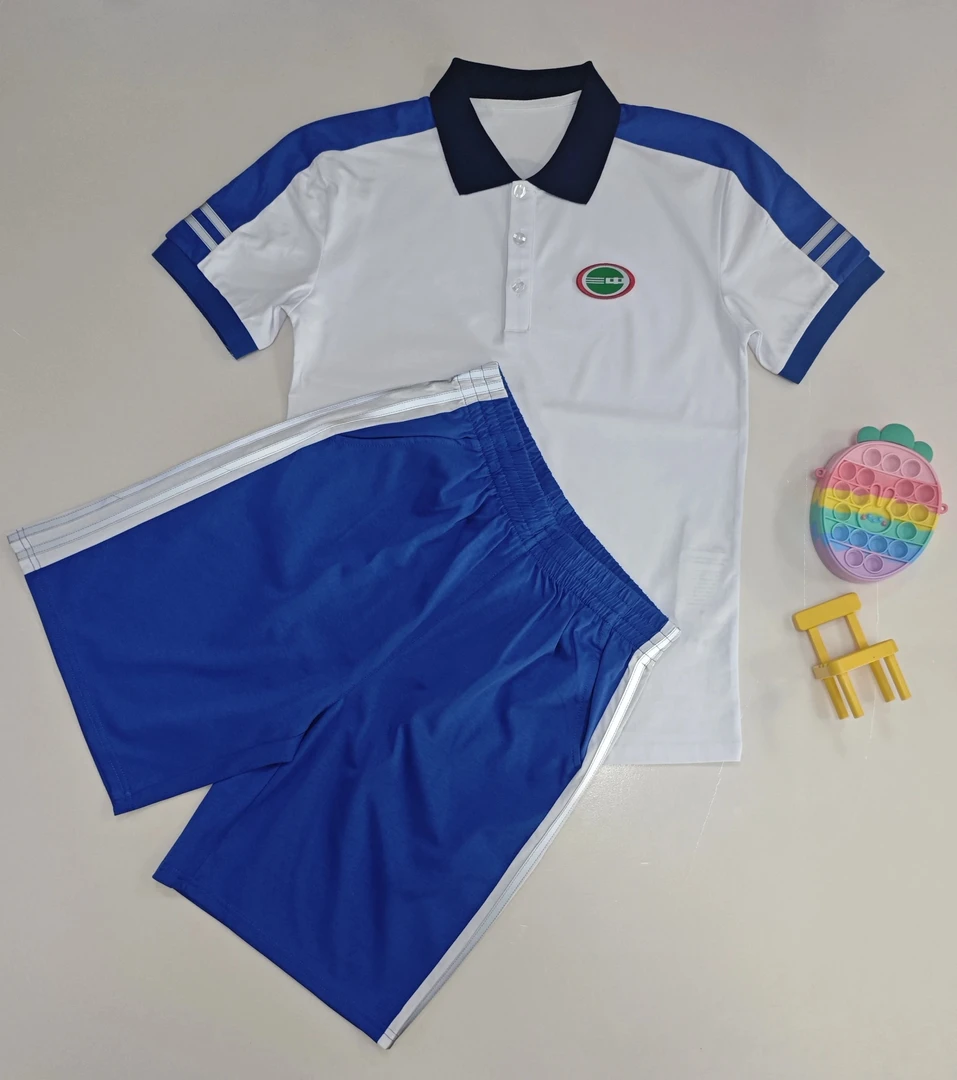 2024新款东莞市虎门镇三中校服蓝色学院风潮流舒适透气