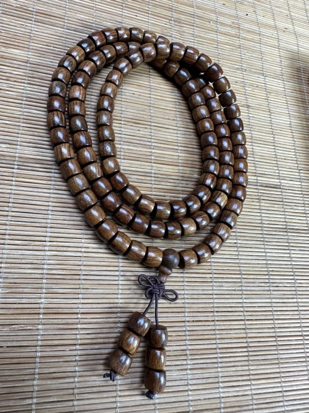 D08黑花梨精工0.8树头料多圈男女手串手持挂件佩戴款