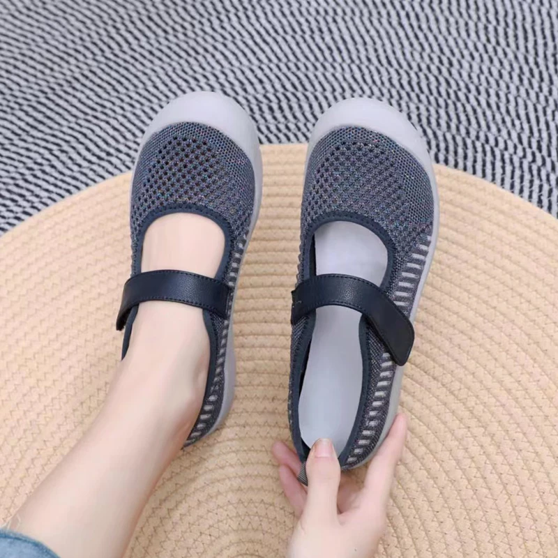 夏季凉鞋镂空透气舒适轻便防滑软底女鞋软底软面女鞋